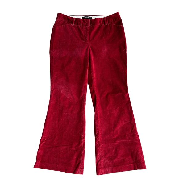 Body By Victoria Pants - Body by Victoria Christie Fit Red Velvet Pants Bell Bottom Flare Size 10